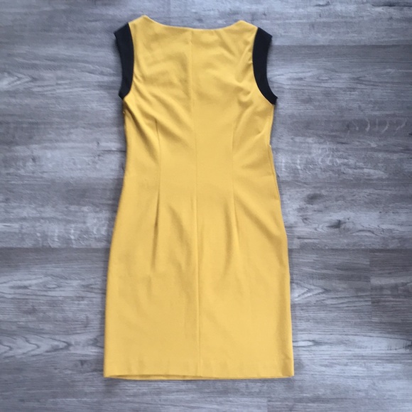 Vivienne Tam - Vintage Sheath Dress - Mustard Gold and Black - Picture 2 of 8